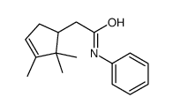 N-phenyl-2-(2,2,3-trimethylcyclopent-3-en-1-yl)acetamide结构式