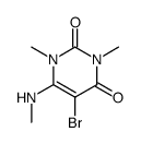 5-bromo-1,3-dimethyl-6-methylamino-1H-pyrimidine-2,4-dione结构式