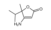 4-amino-5-methyl-5-propan-2-ylfuran-2-one结构式