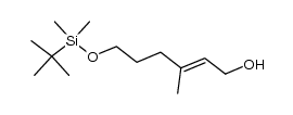 (E)-3-methyl-6-[(tert-butyldimethylsilyl)oxy]-2-hexen-1-ol结构式