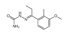 1-(3-methoxy-2-methyl-phenyl)-propan-1-one semicarbazone结构式