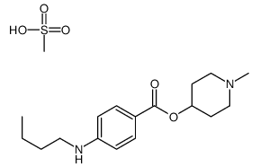 methanesulfonate,(1-methylpiperidin-1-ium-4-yl) 4-(butylamino)benzoate结构式