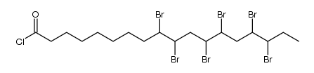 9,10,12,13,15,16-Hexabrom-stearinsaeurechlorid结构式
