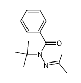 benzoic acid-(tert-butyl-isopropylidene-hydrazide)结构式