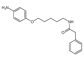 N-[5-(4-aminophenoxy)pentyl]-2-phenylacetamide结构式