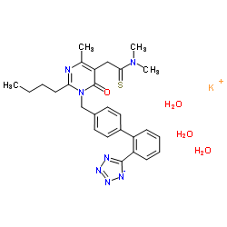 Fimasartan potassium salt hydrate (1:1:3) Structure