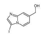 {3-碘咪唑并[1,2-a]吡啶-7-基}甲醇结构式