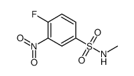 4-fluoro-N-methyl-3-nitrobenzenesulfonamide Structure