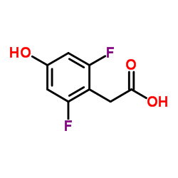 (2,6-Difluoro-4-hydroxyphenyl)acetic acid Structure