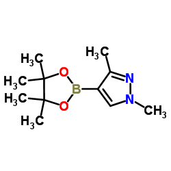 1,3-二甲基-1H-吡唑-4-硼酸频哪醇酯结构式