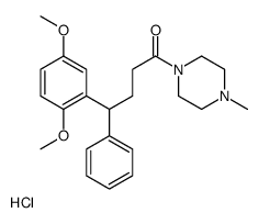 4-(2,5-dimethoxyphenyl)-1-(4-methylpiperazin-1-yl)-4-phenylbutan-1-one,hydrochloride Structure