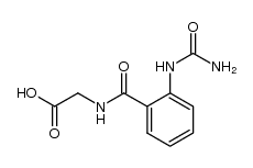 2-Ureido-hippursaeure结构式