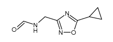 3-Formylaminomethyl-5-cyclopropyl-1,2,4-oxadiazole结构式