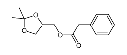 (2,2-dimethyl-1,3-dioxolan-4-yl)methyl 2-phenylacetate Structure