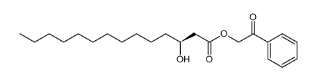 (3S)-3-hydroxytetradecanoic acid phenacyl ester Structure