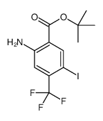 2-氨基-5-碘-4-(三氟甲基)苯甲酸叔丁酯结构式