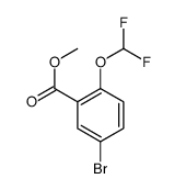 5-溴-2-二氟甲氧基苯甲酸甲酯结构式