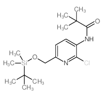 N-(6-((tert-Butyldimethylsilyloxy)methyl)-2-chloropyridin-3-yl)pivalamide structure