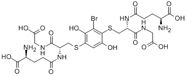2-bromo-(diglutathion-S-yl)hydroquinone Structure