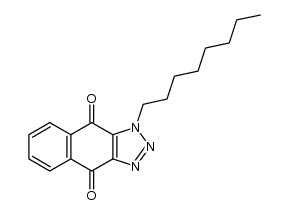 1-n-octyl-1H-naphtho[2,3-d][1,2,3]triazole-4,9-dione结构式