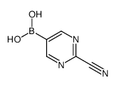 (2-Cyanopyrimidin-5yl)boronic acid Structure