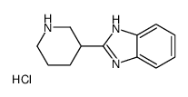 2-piperidin-3-yl-1H-benzimidazole,hydrochloride Structure