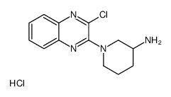 1-(3-氯-2-喹喔啉基)-3-哌啶胺盐酸盐结构式
