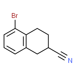 5-broMo-1,2,3,4-tetrahydronaphthalene-2-carbonitrile Structure