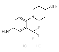 4-甲基-1-(4-氨基-2-三氟甲基苯基)哌啶双盐酸盐结构式