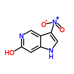 6-Hydroxy-3-nitro-5-azaindole Structure