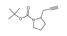 tert-butyl 2-prop-2-yn-1-ylpyrrolidine-1-carboxylate Structure