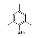 (2,4,6-trimethylphenyl)silane结构式