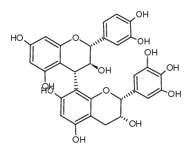 (+)-catechin (4α-8)-(-)-epigallocatechin Structure