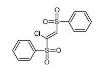 [2-(benzenesulfonyl)-2-chloroethenyl]sulfonylbenzene结构式