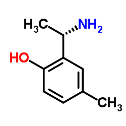 2-[(1S)-1-Aminoethyl]-4-methylphenol Structure