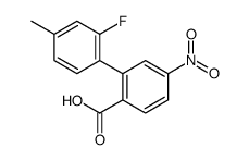 2-(2-fluoro-4-methylphenyl)-4-nitrobenzoic acid Structure
