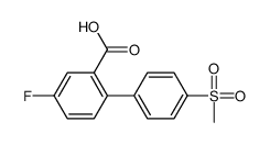 5-fluoro-2-(4-methylsulfonylphenyl)benzoic acid结构式