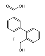 4-fluoro-3-[2-(hydroxymethyl)phenyl]benzoic acid Structure