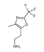 2-(4-甲基-2-三氟甲基-噻唑-5-基)-乙胺结构式