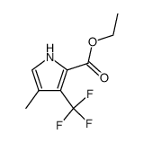 ethyl 3-(trifluoromethyl)-4-methylpyrrole-2-carboxylate Structure