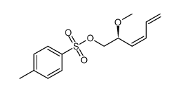 (S,Z)-2-methoxyhexa-3,5-dienyl 4-methylbenzenesulfonate结构式