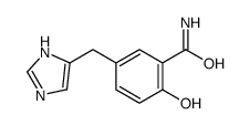 2-hydroxy-5-(1H-imidazol-5-ylmethyl)benzamide结构式