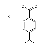 p-difluoromethylbenzoic acid potassium salt结构式