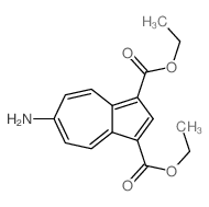 1,3-Azulenedicarboxylicacid, 6-amino-, 1,3-diethyl ester Structure
