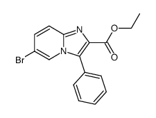 2-ethoxycarbonyl-3-phenyl-6-bromoimidazopyridine structure