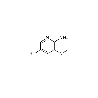 5-溴-N3,N3-二甲基吡啶-2,3-二胺结构式