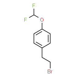 1-(2-溴乙基)-4-(二氟甲氧基)苯结构式