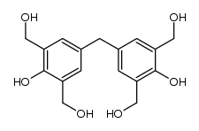3,5,3',5'-tetrahydroxymethyl-4,4'-dihydroxydiphenylmethane结构式