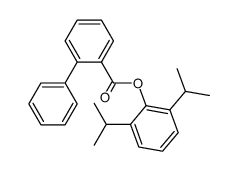 2,6-diisopropylphenyl [1,1'-biphenyl]-2-carboxylate Structure