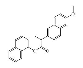 1-萘基-2-(6-甲氧基-2-萘基)丙酸酯结构式